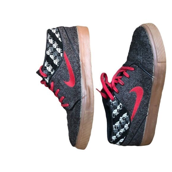 Rare 2014 Nike Sb Stefan Janoski Mid Warmth Black Red Size 11 - Picture 7 of 15